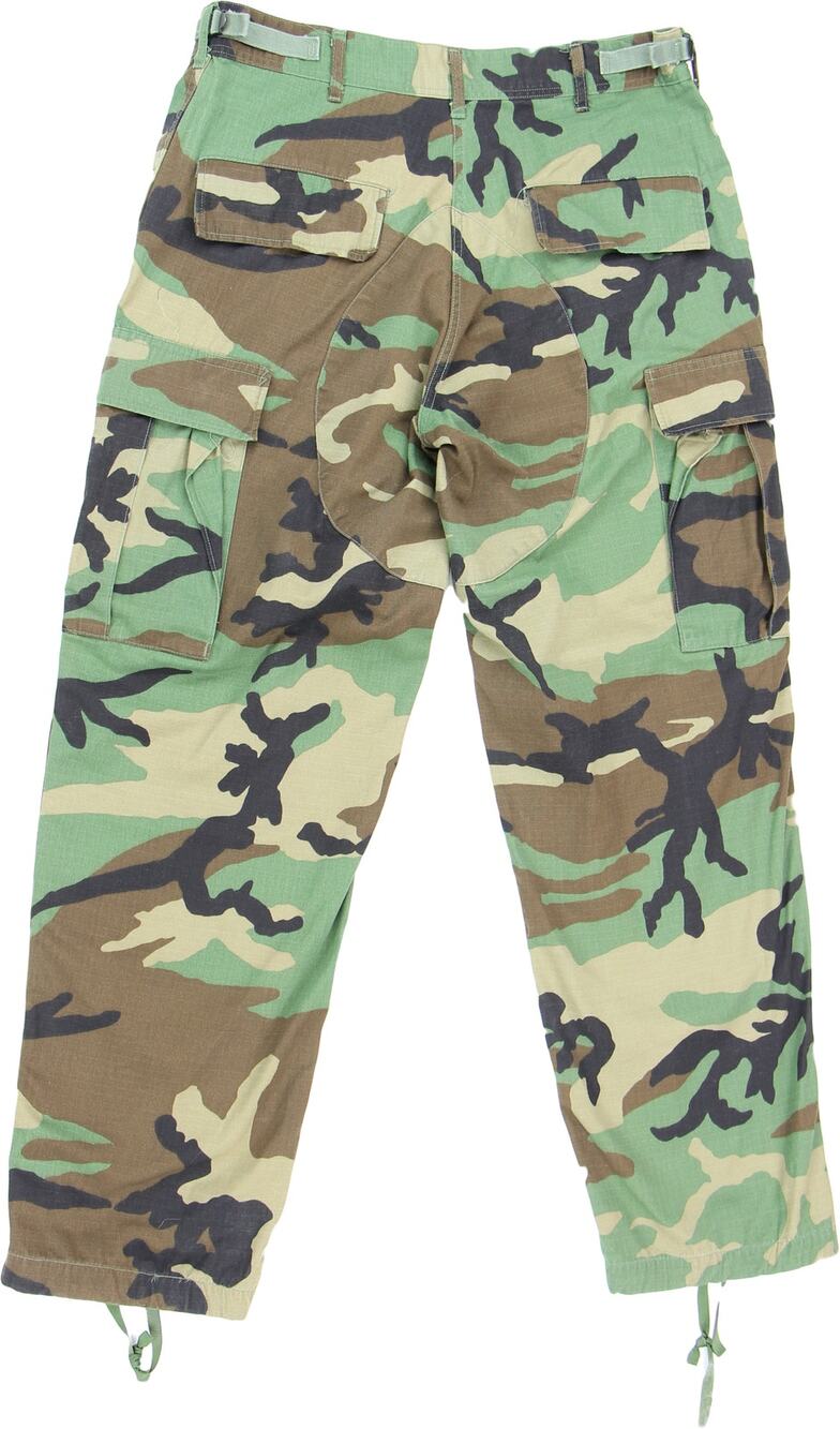 90s Vintage Army Camo Cargo Pants 26 W Size Small